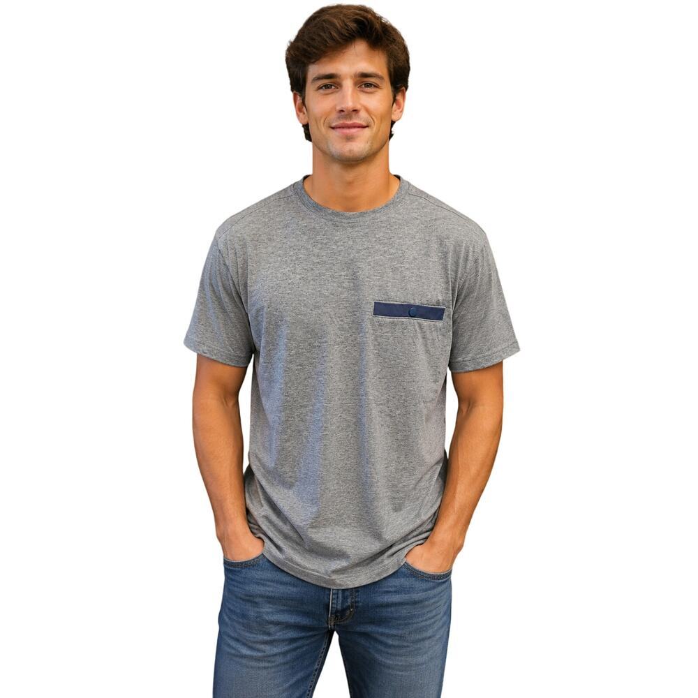 Duluth relaxed fit M grey pocket performance top upf protect quick dry light